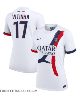 Paris Saint-Germain Vitinha #17 Tricou Fotbal Replică 2024-25 Femei Deplasare